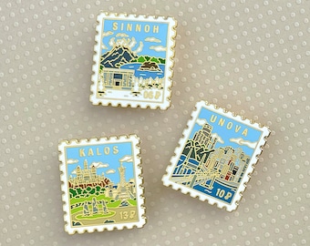 Pines de sello de región Pokémon - SINNOH, UNOVA, KALOS