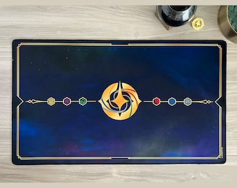 Lorcana Play Mat Stitched Edge - With or Without Lore Counter Option