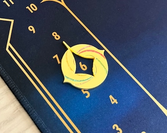 Lorcana - Metal Lore and Draw Counter Tracker Coin - Symbol & Inks Design