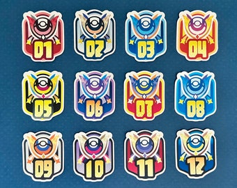 Pokemon Unite Master Rank Season Sticker - Vinyl Waterproof