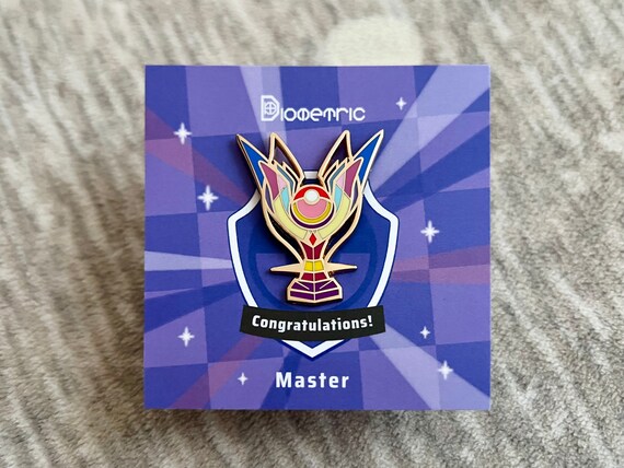 Pokemon Unite Master Rank Trophy Enamel Pin Etsy Uk
