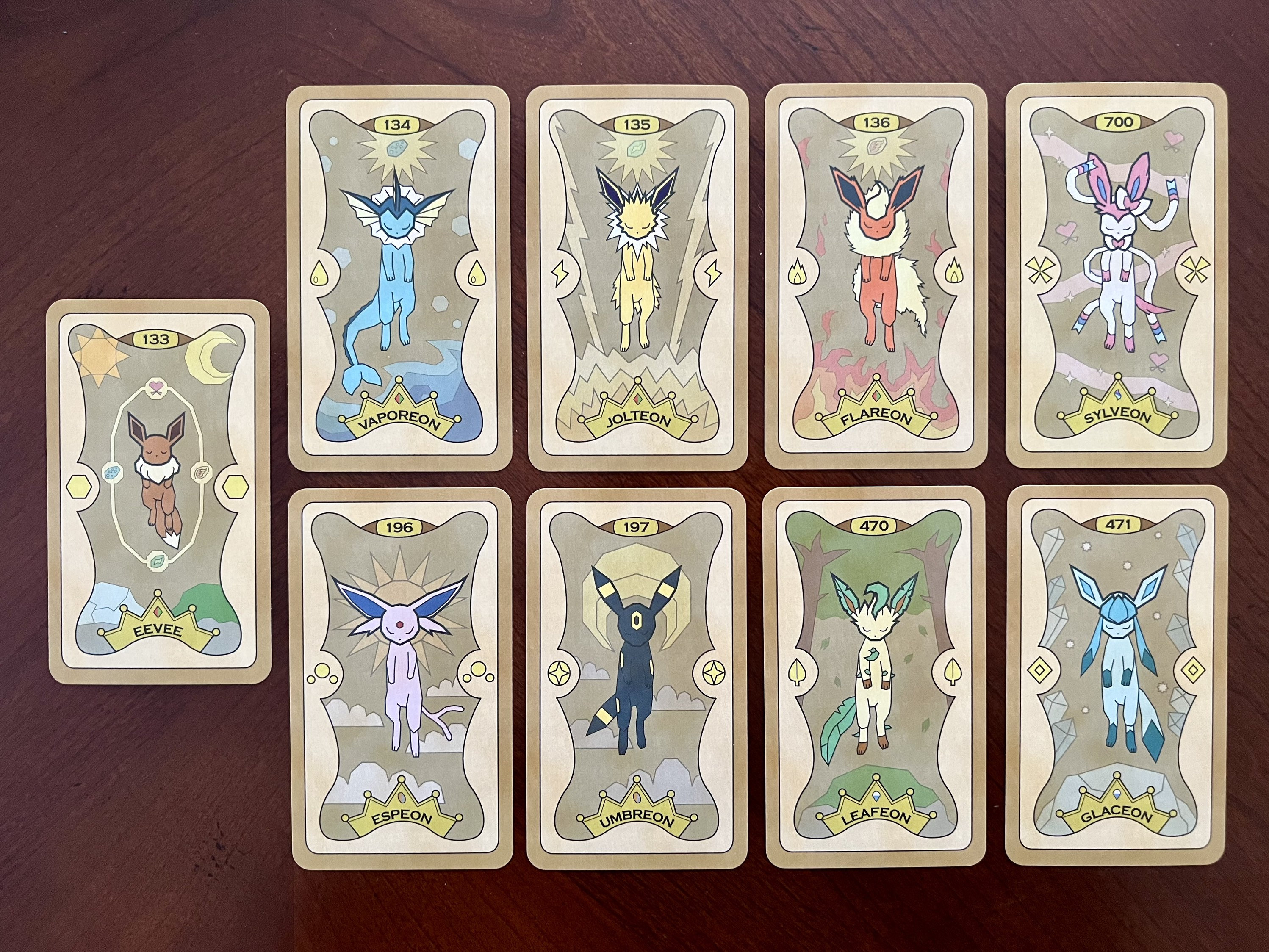 Eevee, Sol e Lua, Banco de Dados de Cards do Estampas Ilustradas