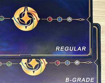 B-GRADE Lorcana Play Mat Borde cosido - Con o sin opción de contador Lore