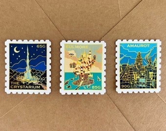 Stamps of Eorzea 4 - SHADOWBRINGERS - FFXIV Stickers Set - Vinyl Waterproof Stickers