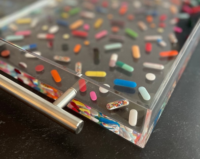 Chill Pill 11x14 Tray with Silver Handles