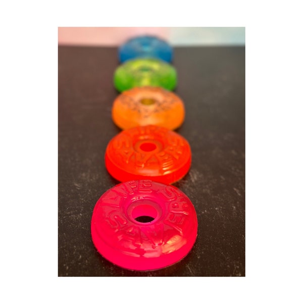 Small Colorful Lifesaver Art - Wall or Desk (Single)