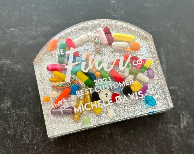 Custom Chill Pill Award Monument Bookend