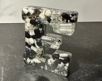 Cruella (Black/White/Silver) 4" Standing Chill Pill Desk Letters (Single)