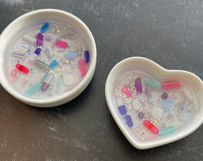 White Chill Pill Ring Dish - Pastel