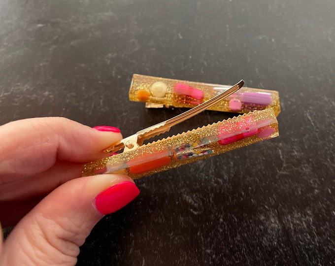 Chill Pill Hair Clip or Tie Clip (Single)