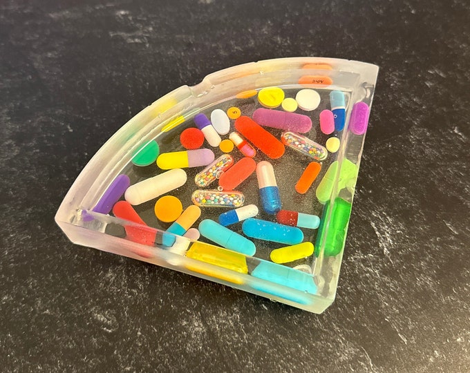 Quarter Circle Clear Chill Pill Ashtray