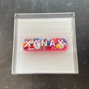 NEW Smaller 6"x6" Chill Pill Resin Art - XanaX