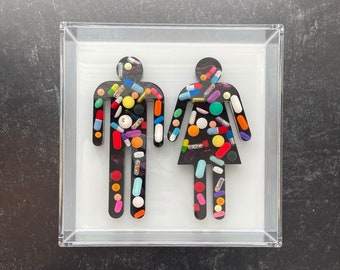 7.5"x7.5" Chill Pill Resin Art - Pill People
