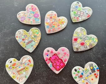 Punny Heart Keychain