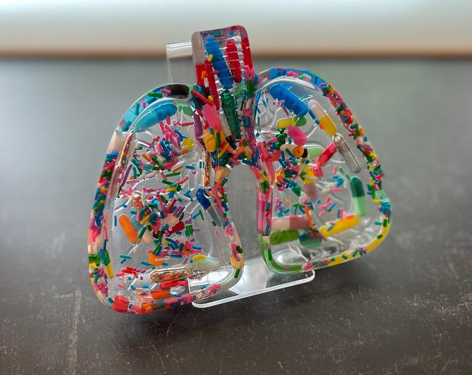 Pulmonary Clear Chill Pill Ashtray With Sprinkles