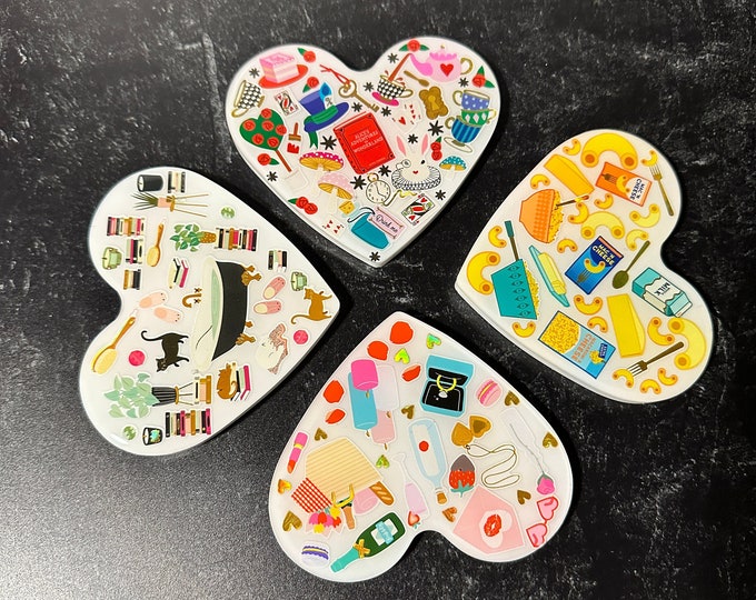 Themed Heart Coaster