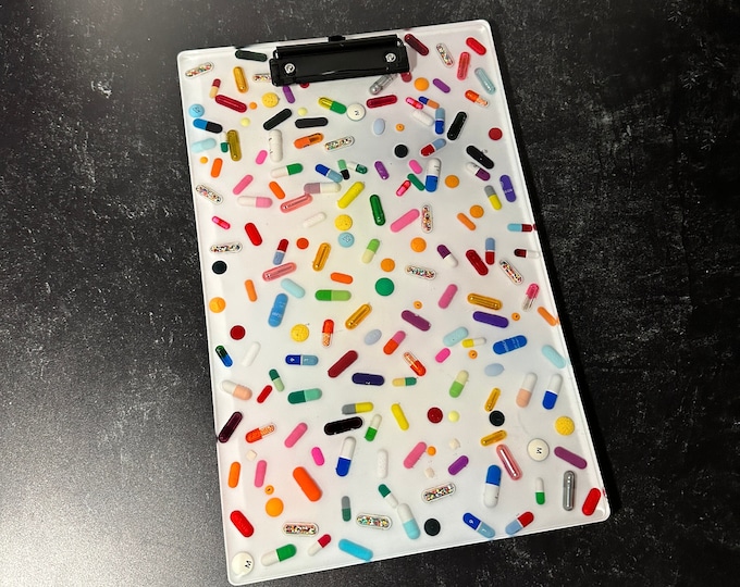 White Chill Pill Clipboard