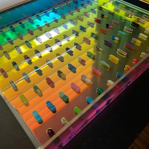 Iridescent Chill Pill 12x16 Tray with Handles
