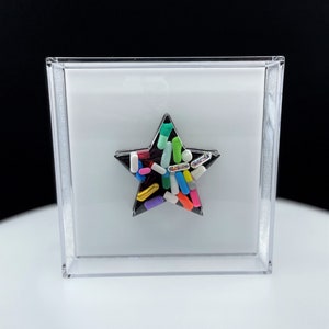 7,5&quot;x7,5&quot; Chill Pill Żywiczna Sztuka - Pojedyncza Gwiazda