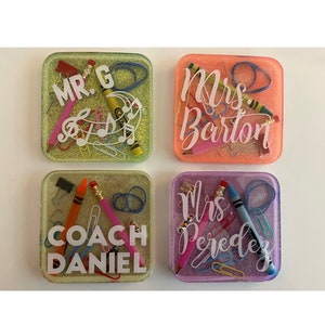 Personalized Teacher Coasters