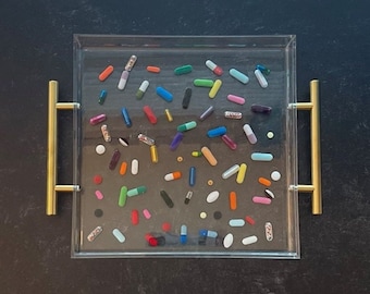 Chill Pill 10x10 Tray with Gold Handles
