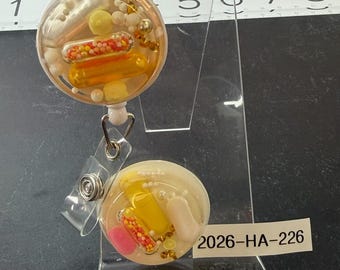 Ready to Ship Happy Accidents Strawberry Lemonade Badge Reel (Single) 2026-HA-226