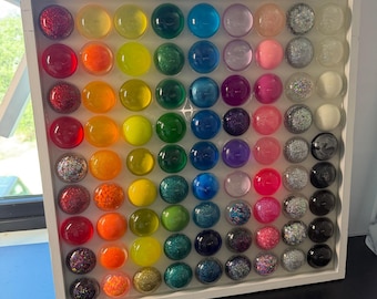 Ready to Ship Happy Accidents - Bubble Rainbow Art 24x24 2026-HA-523