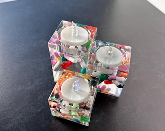 Unique Original - Set of 3 Tealight Holders
