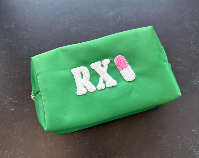Rx Small Zip Pouch, Green