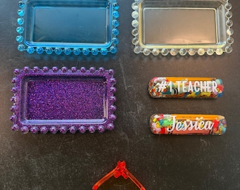 Ready to Ship Happy Accidents - Resin Rings, Trays, Desk Trinkets, and Random