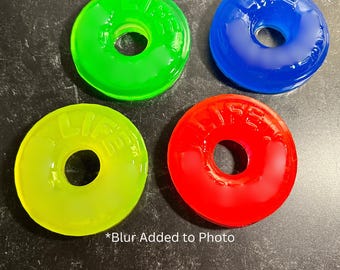 Pop Art Resin Rings – Jumbo Colorful Wall or Desk Decor