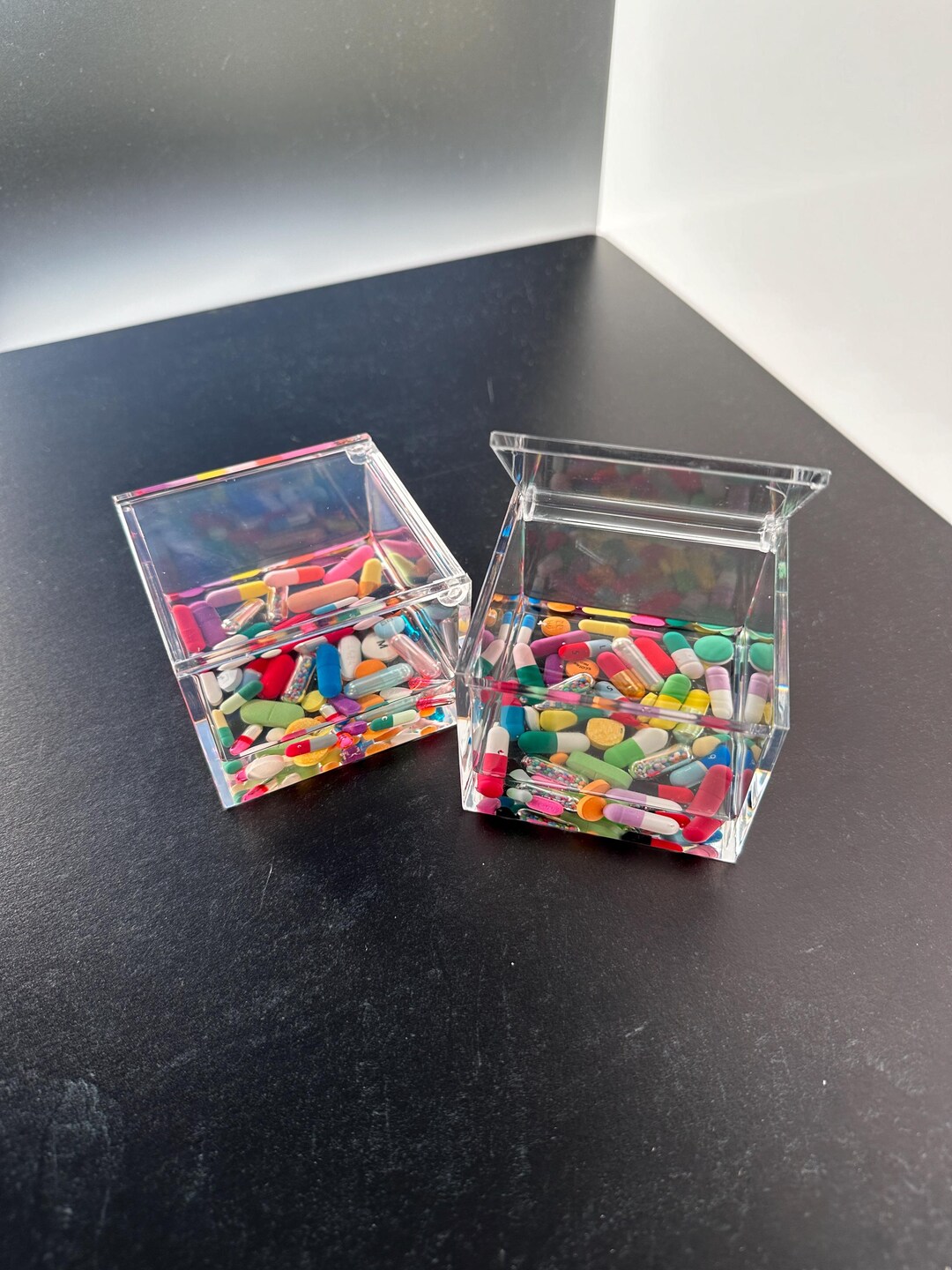 Hinged Lid Chill Pill Catch-all Box (small or Large) - Etsy