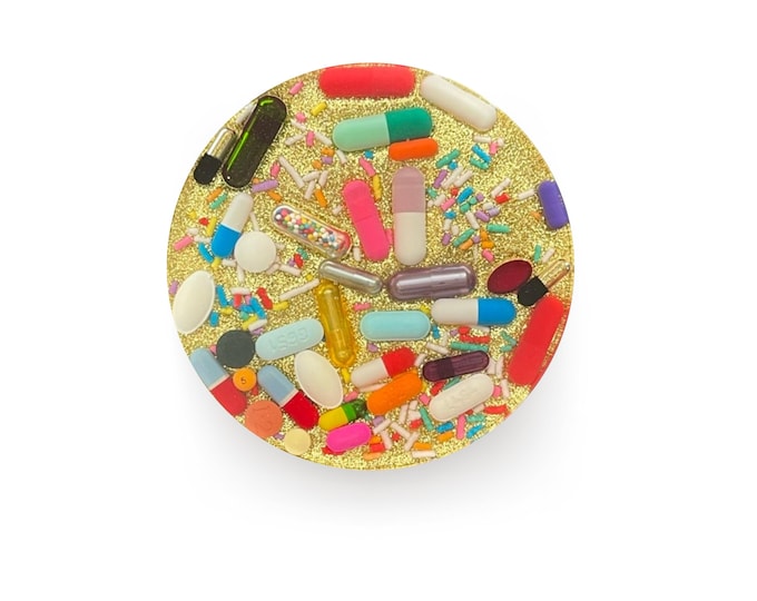 Gold Chill Pill Coaster