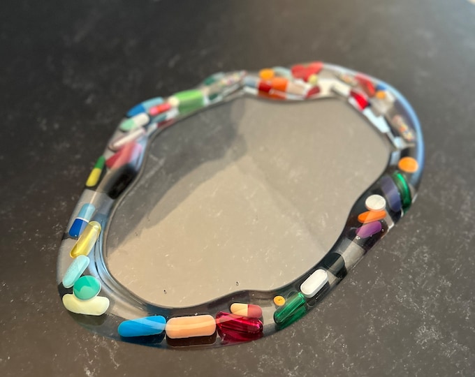 Wavy Chill Pill Resin Tray with Clear Background - Large or Small