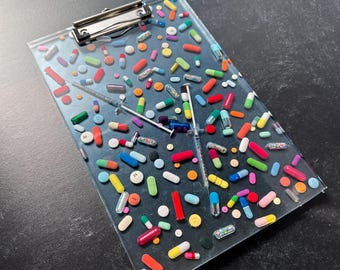 SMALLER Transparent Chill Pill Clipboard 8"x11.5"