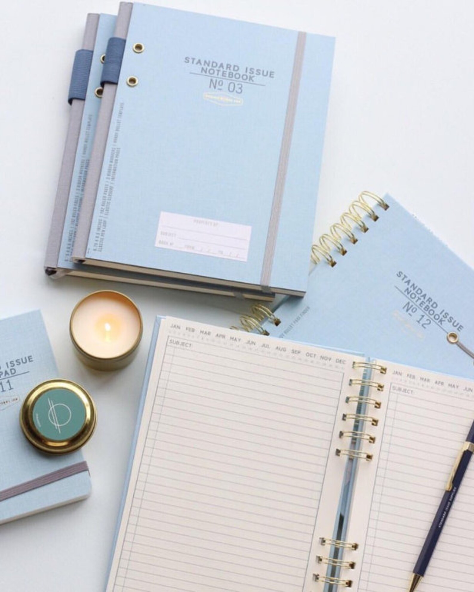 Standard Issue Notebook No. 12 Blue Etsy