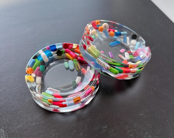 Round Clear Chill Pill Ashtray (single)