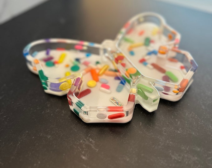 Large Chill Pill Butterfly Resin Tray