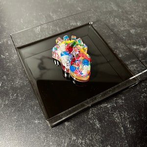 Smaller 6&quot;x6&quot; Chill Pill Resin Art - Brain or Heart
