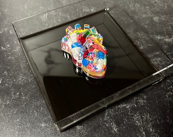 Smaller 6"x6" Chill Pill Resin Art - Brain or Heart