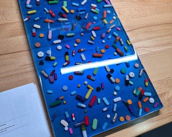 Color Background Chill Pill Clipboard