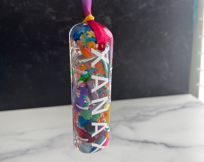 Colorful XanaX Chill Pill Ornament/Coaster (Single)