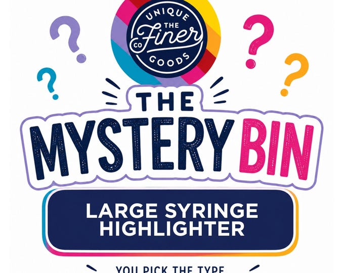 The Mystery Bin - Larger Syringe Highlighters (Single)