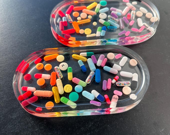 Rainbow Chill Pill Resin Tray Without Sprinkles (Single)