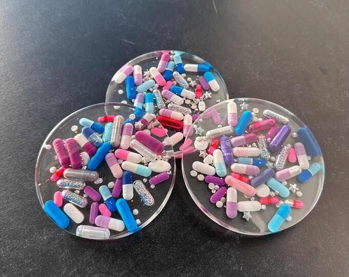 Pastel Chill Pill Coaster (Single)