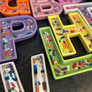 Bandeja de cartas de cerâmica de 6' com pílulas geladas