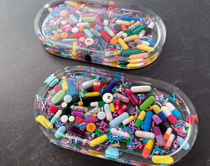 Chill Pill Resin Tray with Sprinkles (Single)