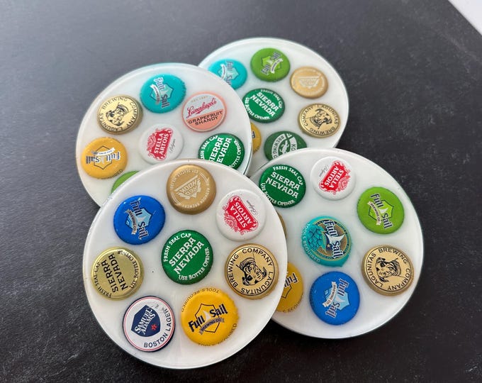 Happy Accident Coaster - Bottle Caps (single)