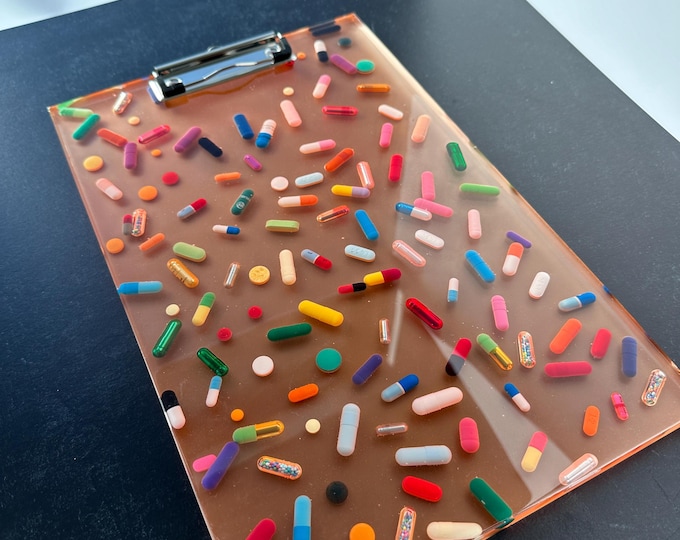 Neon Series Chill Pill Clipboard - Orange