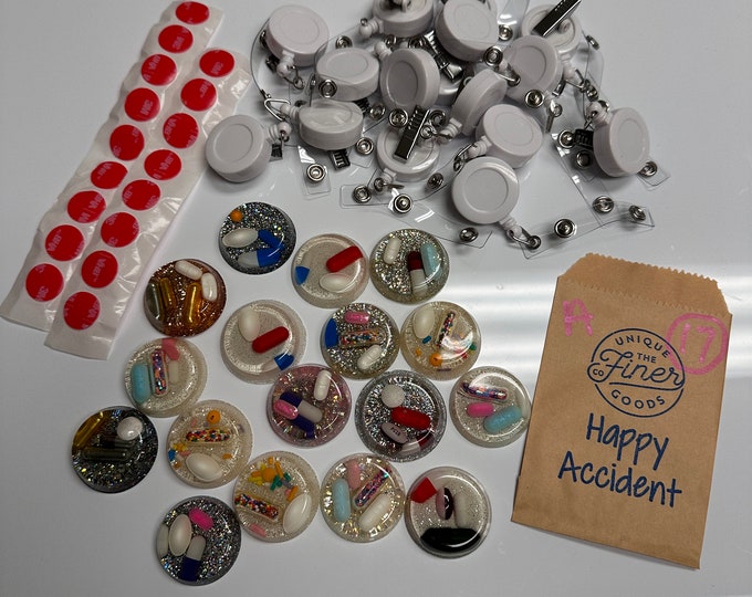 Ready to Ship - Happy Accidents Bulk Badge Reels